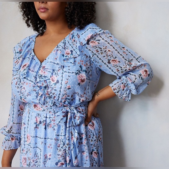 LC Lauren Conrad Floral Dress | Size 3X NWT - Picture 5 of 7